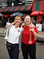 Angie & Theresa slamming a little drink on Beale Street